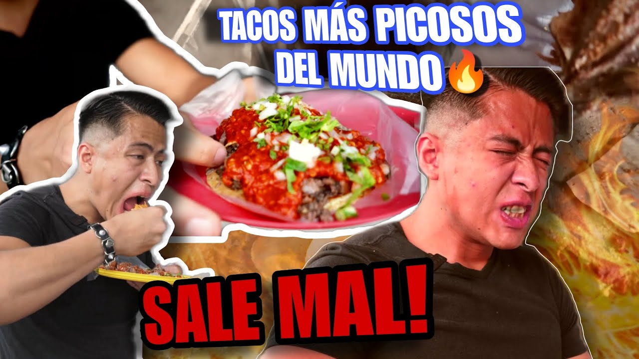 Podré COMER Los TACOS MÁS PICOSOS Del MUNDO? 🌮🌶️ | **SALE MAL! | Tacos RICOS por solo $10 Pesos🔥🇲🇽