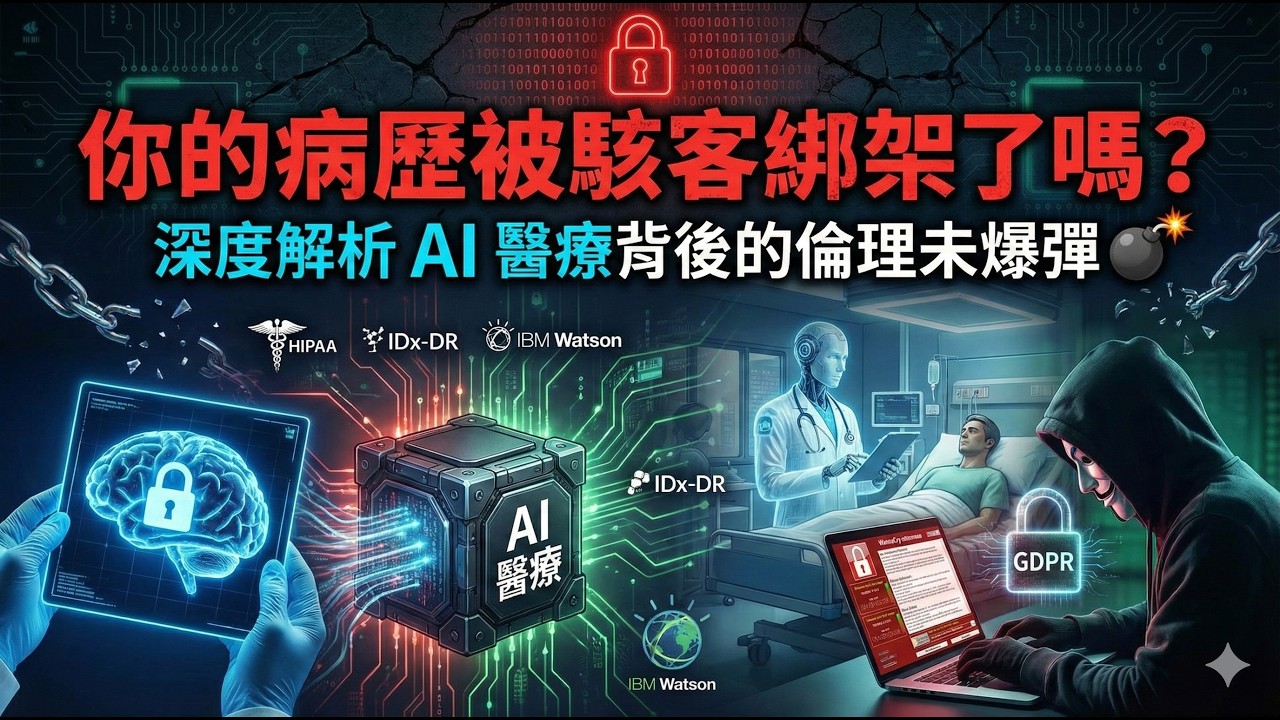 【高齡運動傷害課程】Ch15 你的病歷被駭客綁架了嗎？從 IBM Watson 到歐盟 GDPR，深度解析 AI 醫療背後的倫理未爆彈