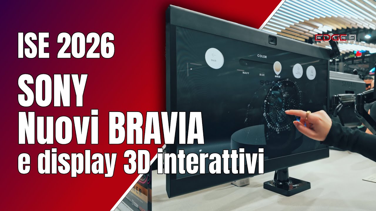 ISE 2026: Sony rinnova i BRAVIA Pro e porta display 3D interattivi negli spazi business