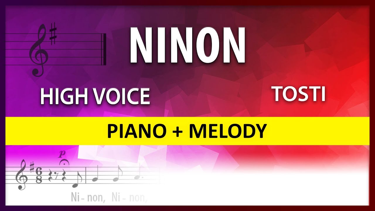 Ninon Tosti: Instrumental High voice
