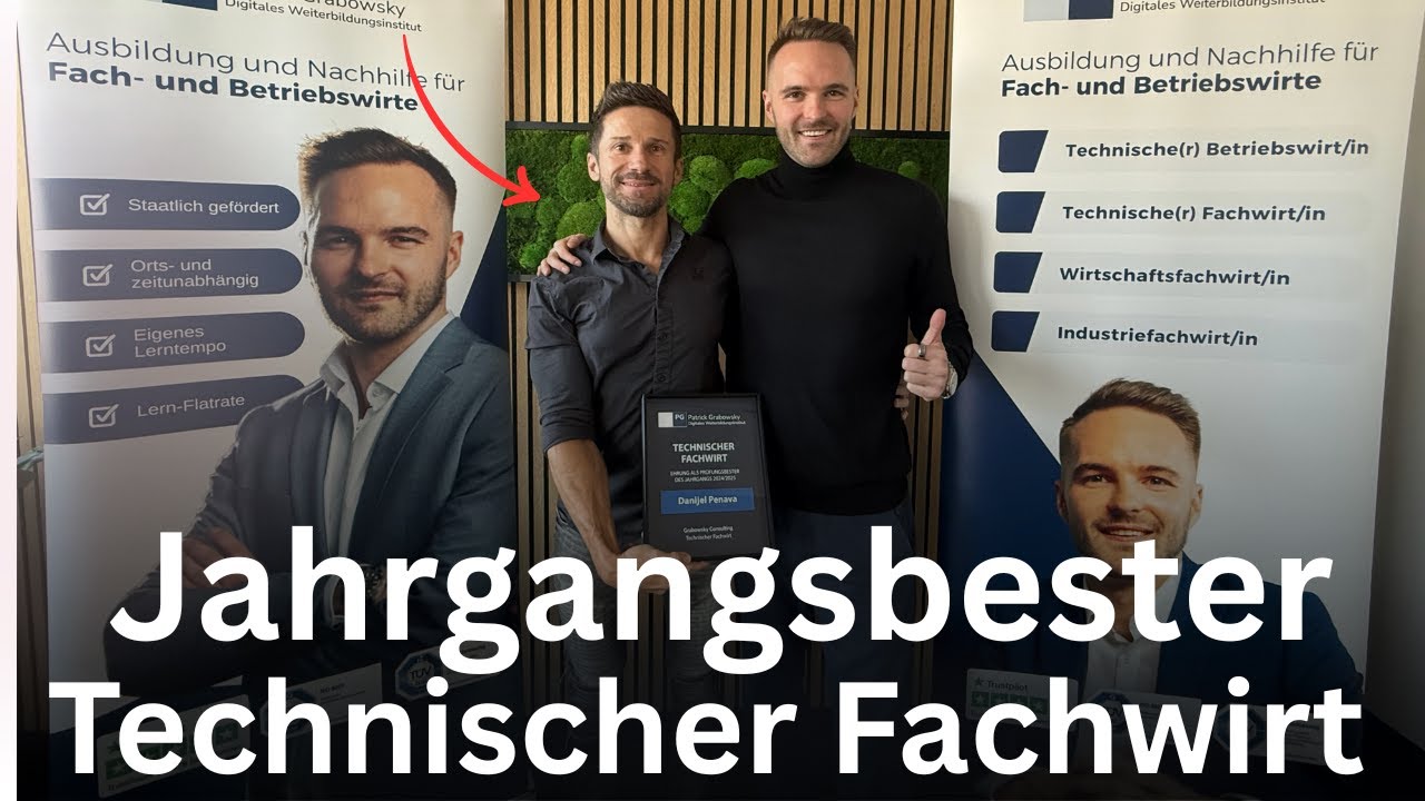 Digitales Weiterbildungsinstitut Erfahrungen | Danijel ist Jahrgangsbester