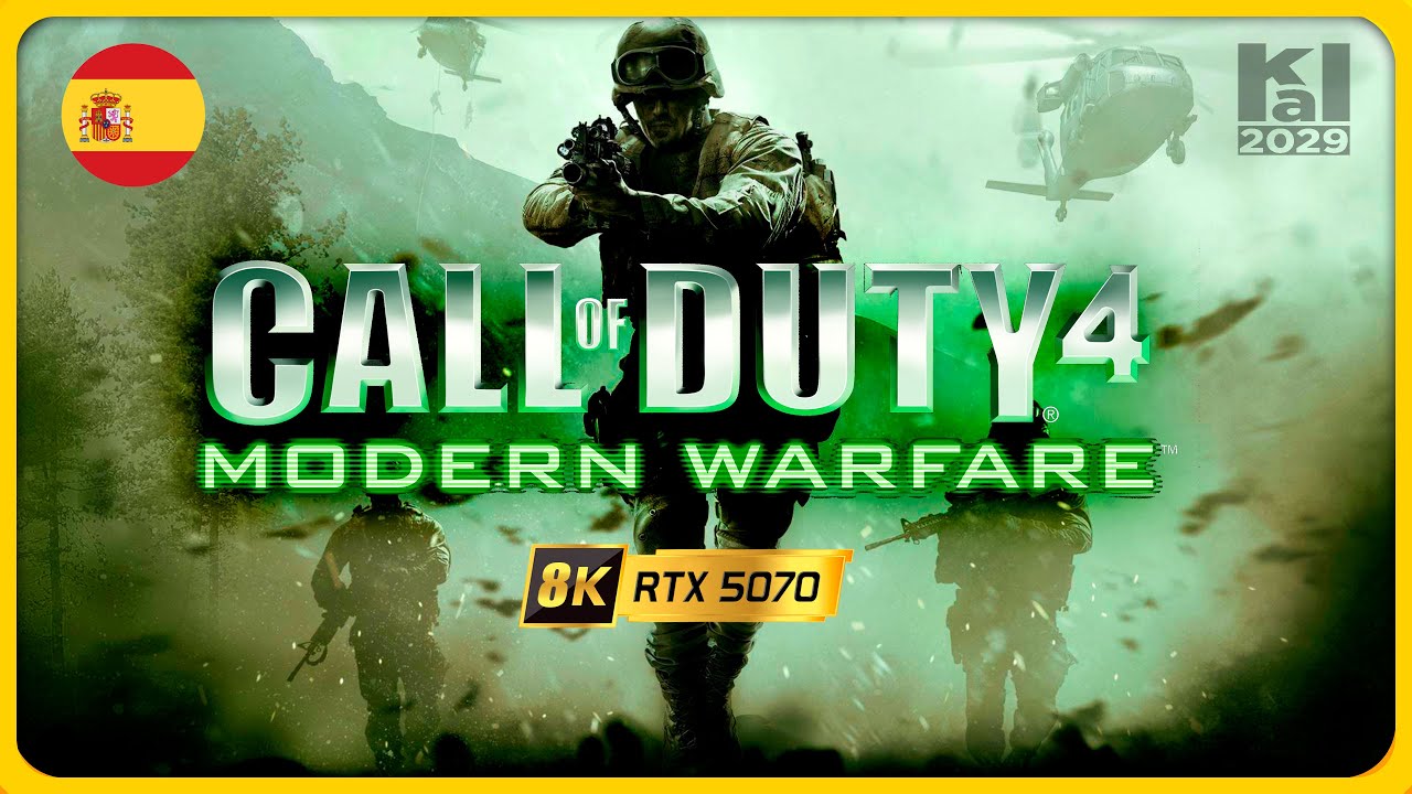 ▶️Call of Duty 4 Modern Warfare🎯PC 8K✅RTX 5070 | español Juego Completo #cod #cod4modernwarfare