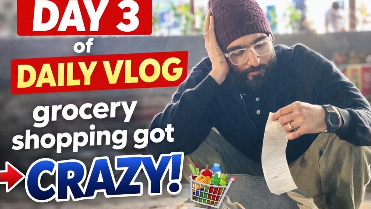 Daily Vlog #3 | Crazy Grocery Shopping for Home 🏠🛒