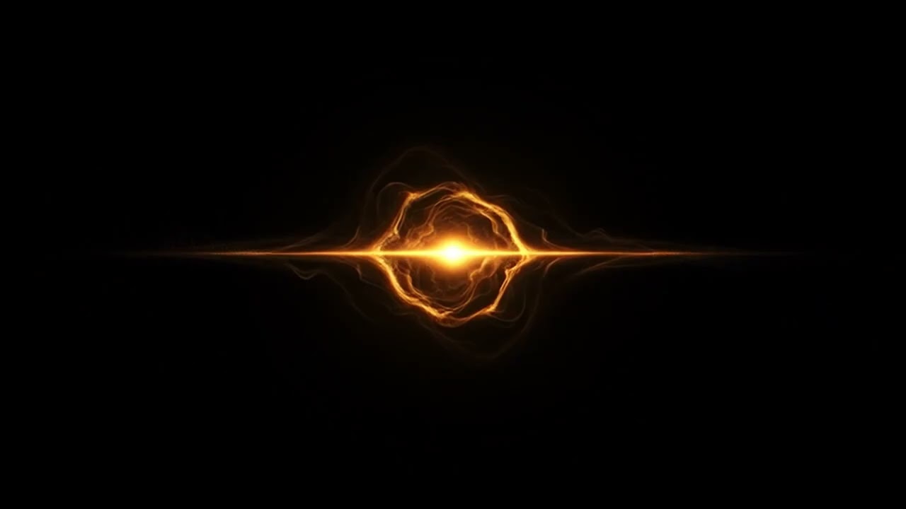 Cinematic Dark Ambient: Golden Nebula Visual (1:30 Hour)