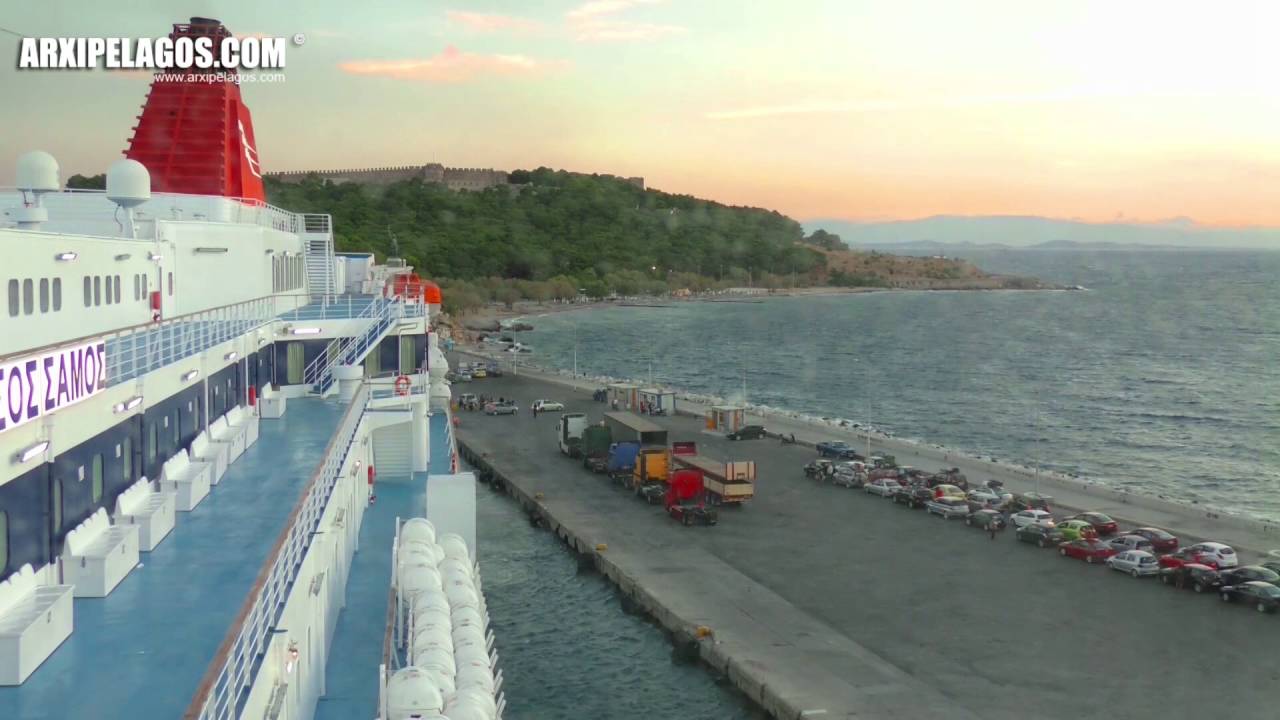 NISSOS SAMOS (Ro-Ro/Passenger Ship) Arrival at Mytilene Port