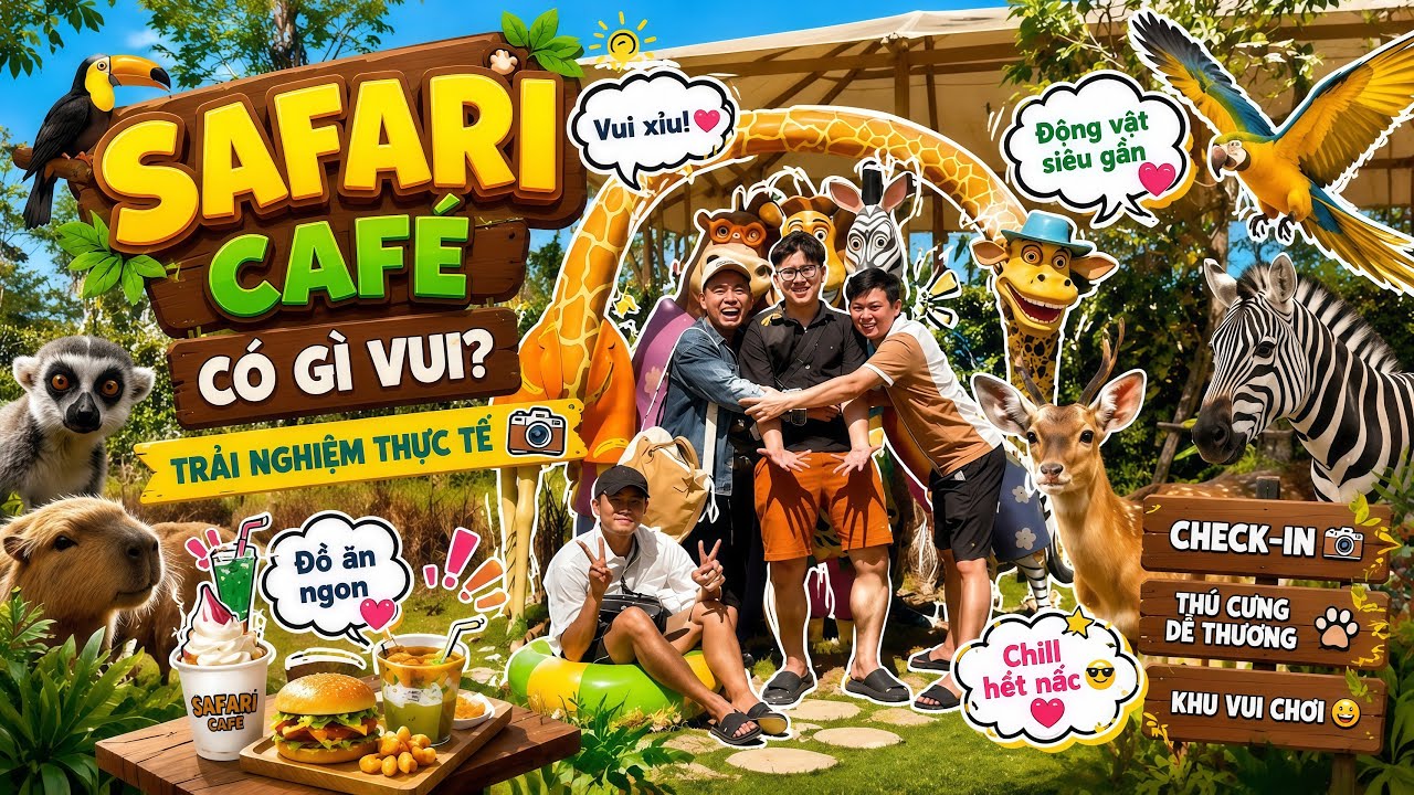 Vlog 2 | Safari Café NovaWorld – điểm đến nhẹ nhàng cho cả nhà 🦒🦋