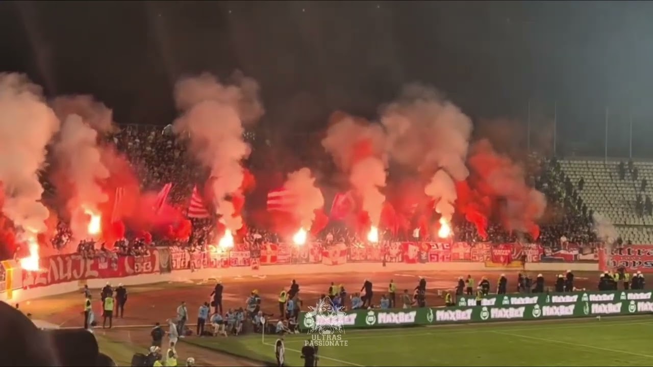 Amazing Athmosphere FK Partizan Vs FK Crvena Zvezda