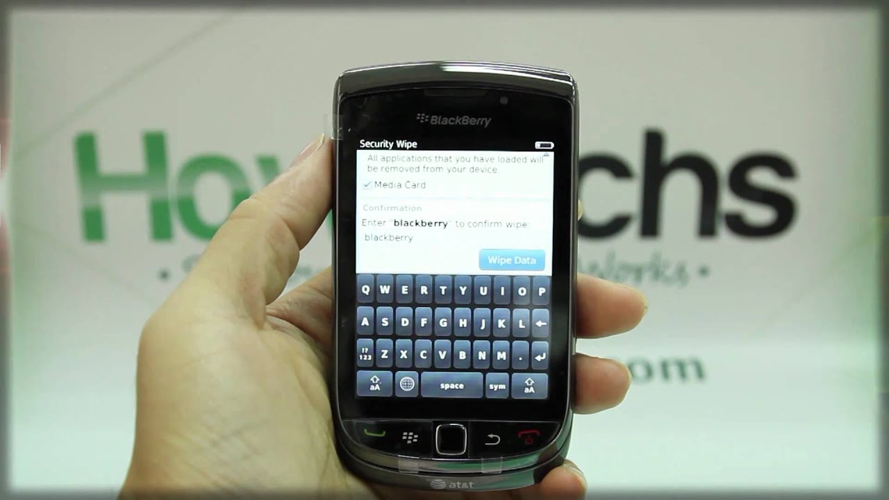How to Master Reset BlackBerry Torch 9800