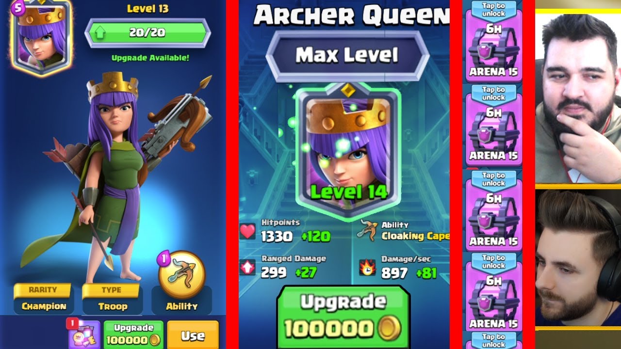 MAXAM GRATIS LEGENDARA CAMPION LA LEVEL 14 pe CLASH ROYALE..