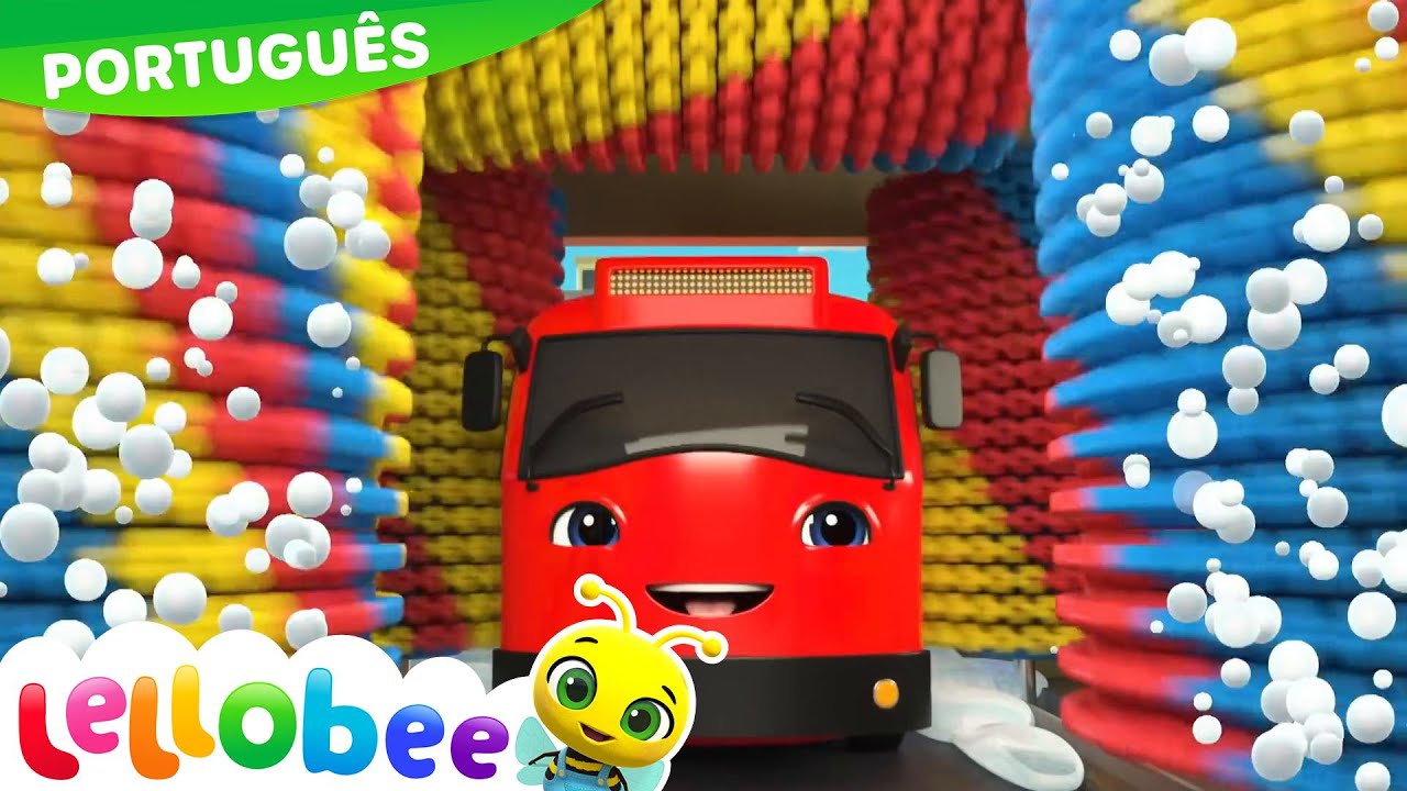 Desenho para Bebe | Can&ccedil;&atilde;o do lava-jato | TV infantil | Desenhos Animados | Lellobee