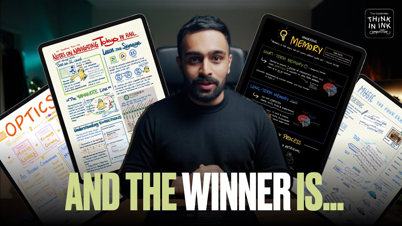 Announcing WINNERS to the Think in Ink Competition | Goodnotes on iPad