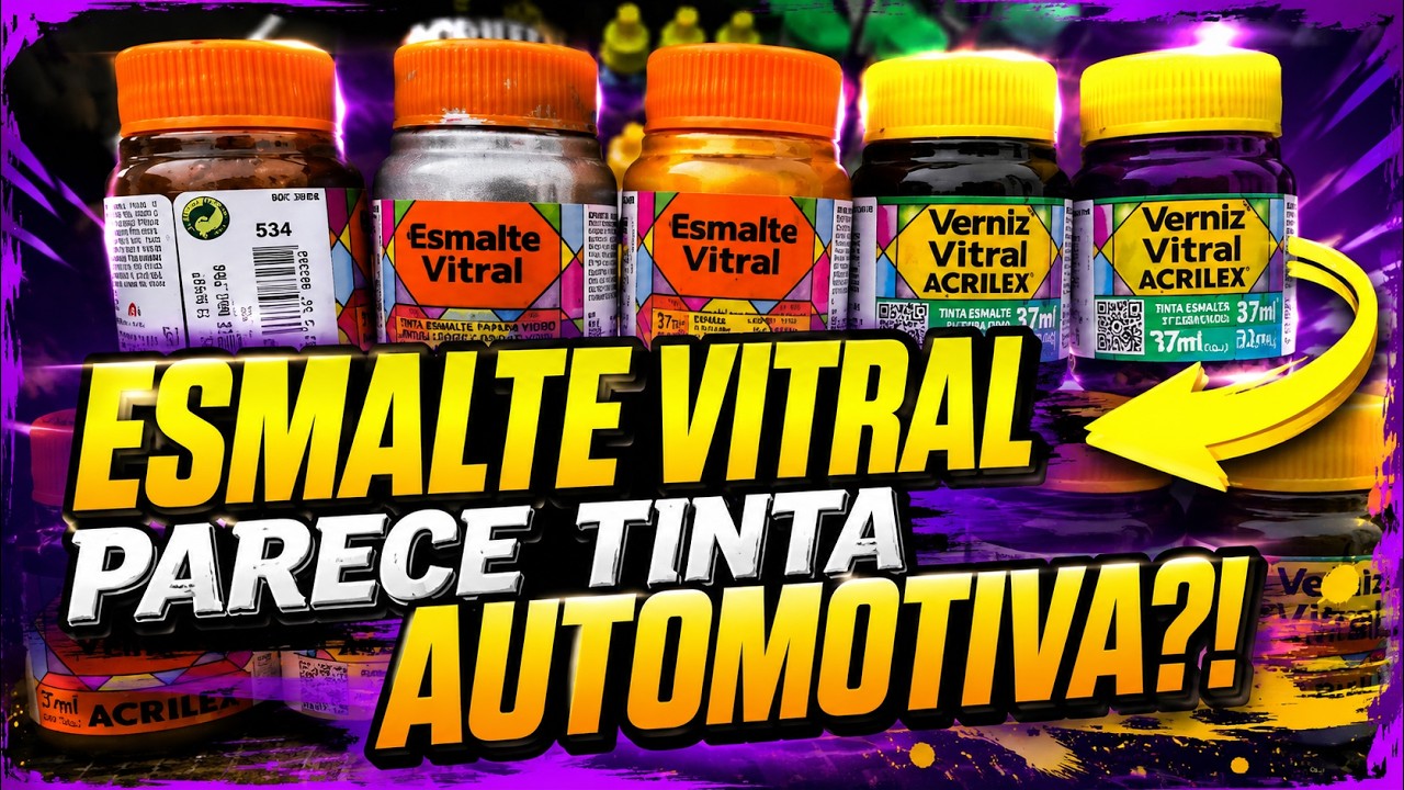Vem Conhecer o Esmalte Vitral e o Verniz Vitral: Algumas Formas de Utilização!!!