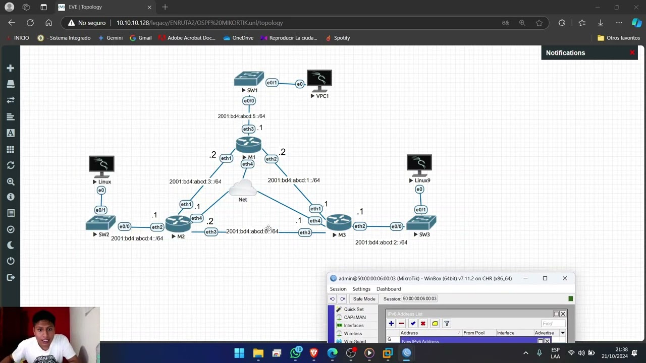 OSPF WITH IPV6 IN MIKROTIK V7 EVENG