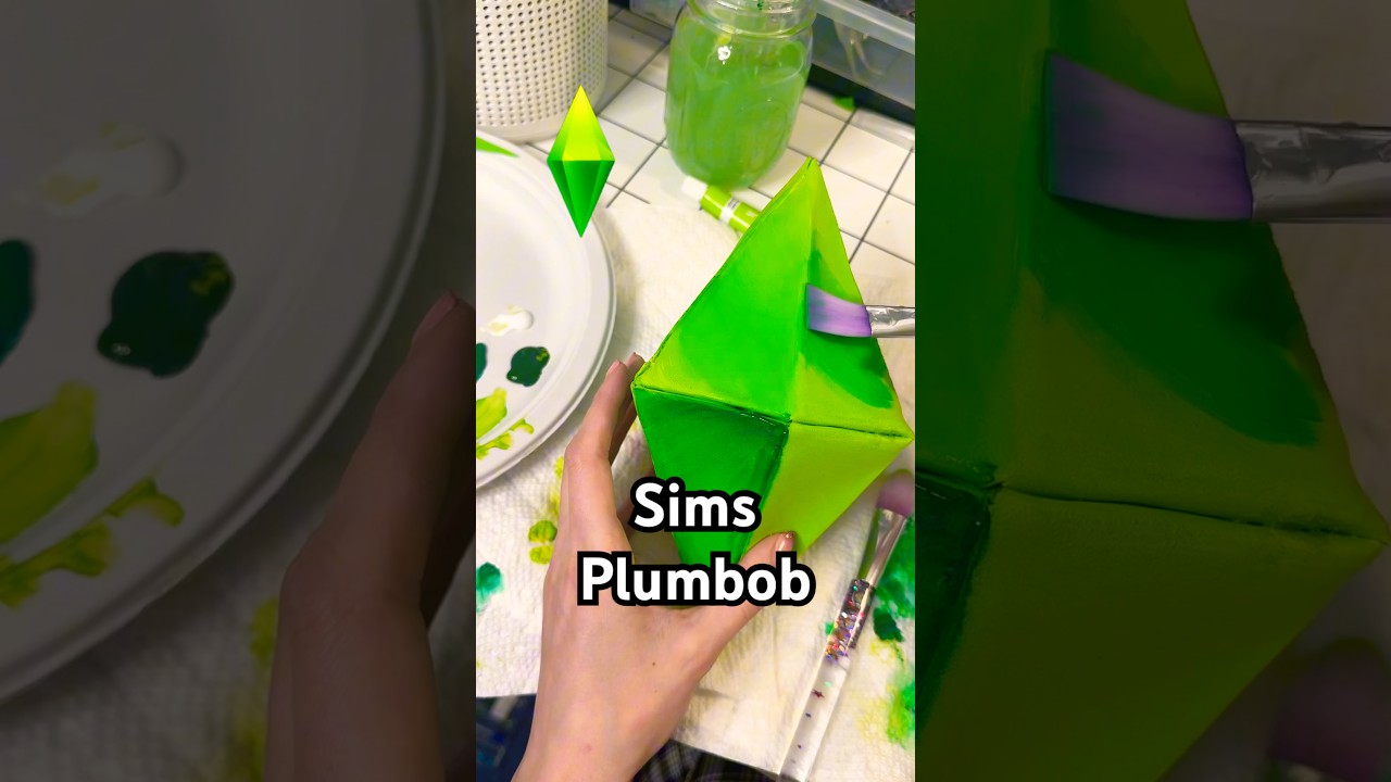 Sims Plumbob Tutorial! | Sims 25th Birthday #thesims4 #cosplay #evafoam #youtubecreatorcollective