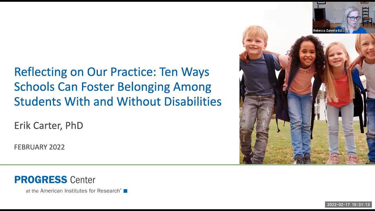 Ten Ways Schools Can Foster Belonging Among Students With and Without Disabilities