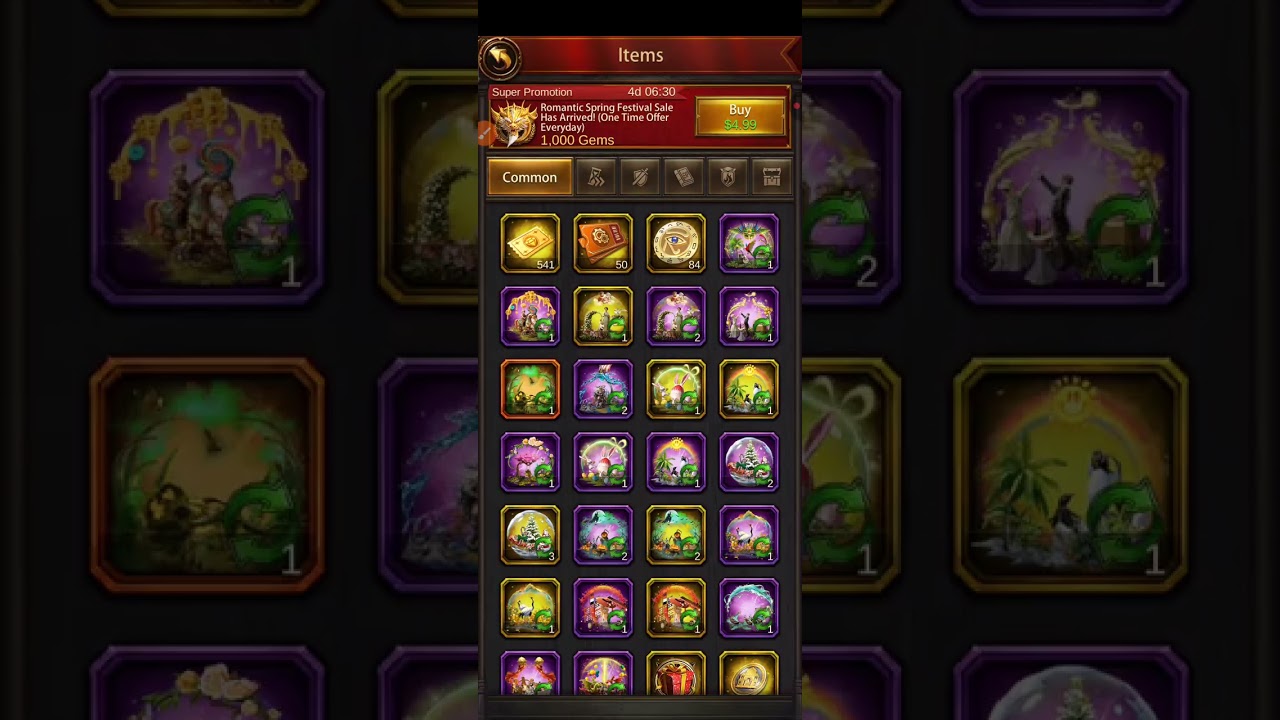 Evony switching gear and civilization treasure to add targeted buffs for upgrading and gathering