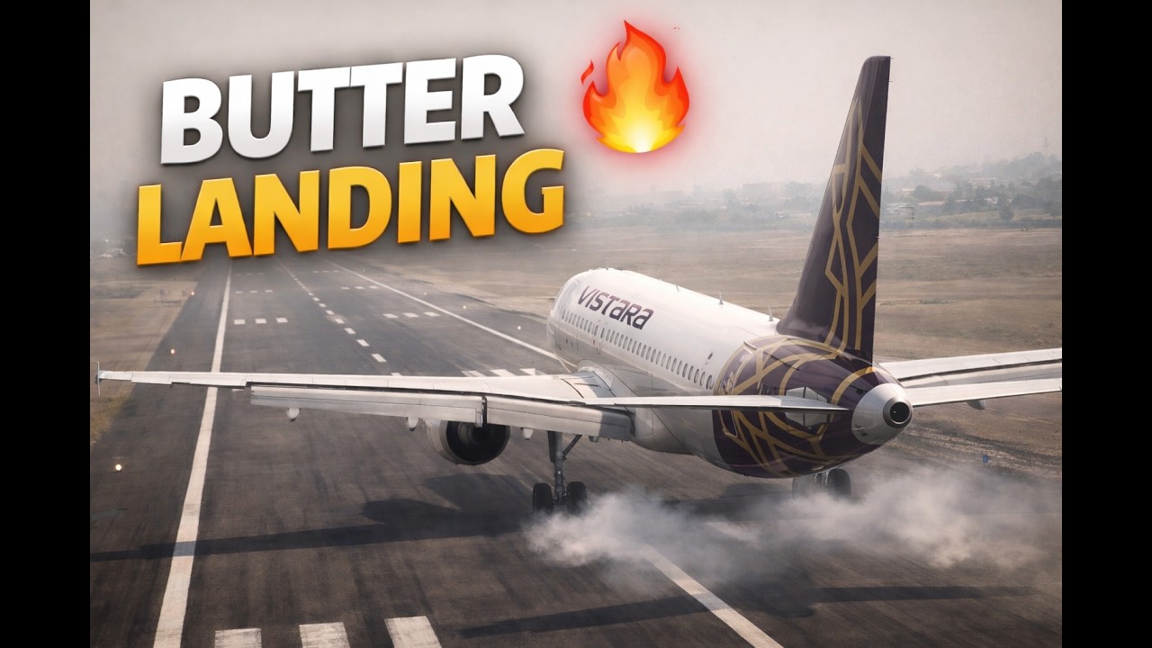 🔥 Butter Smooth Landing in Afternoon Haze ✈️ | A320 VOBL to VOML | Full Flight