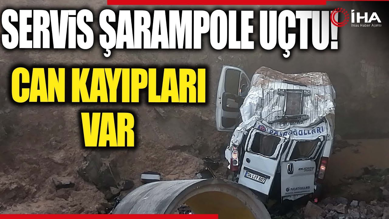 Tuzla'da Servis Minibüsü Dere Yatağına Uçtu : 2 Ölü, 13 Yaralı