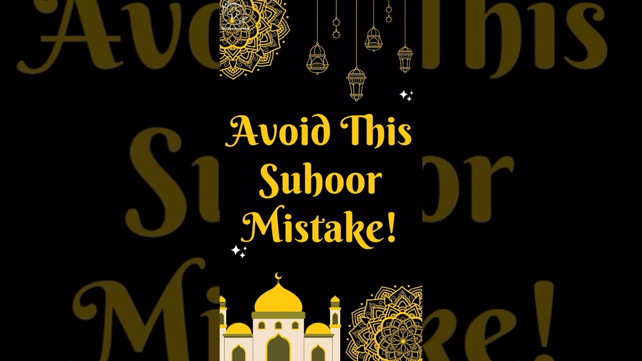Avoid This Suhoor Mistake! Cold Foods Drain&nbsp;Energy!&nbsp;🥶