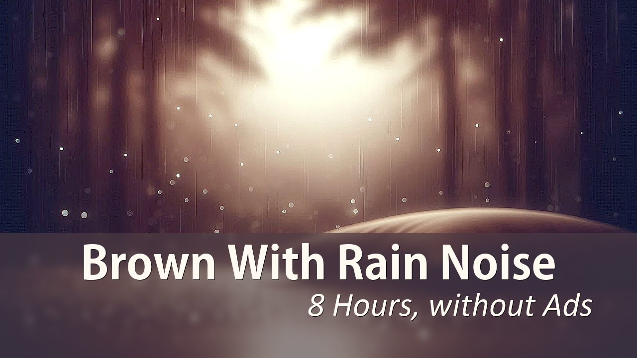 Brown Noise with Gentle Rain for Sleep 🌙 (8 Hours) | No Interruptions