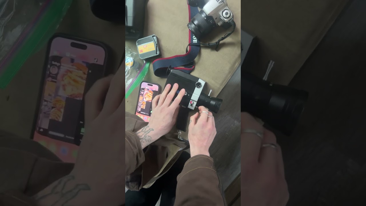 Loading super 8 film into the K2 film camera #film #super8 #k2 #analog #filmmaker #filmmaking