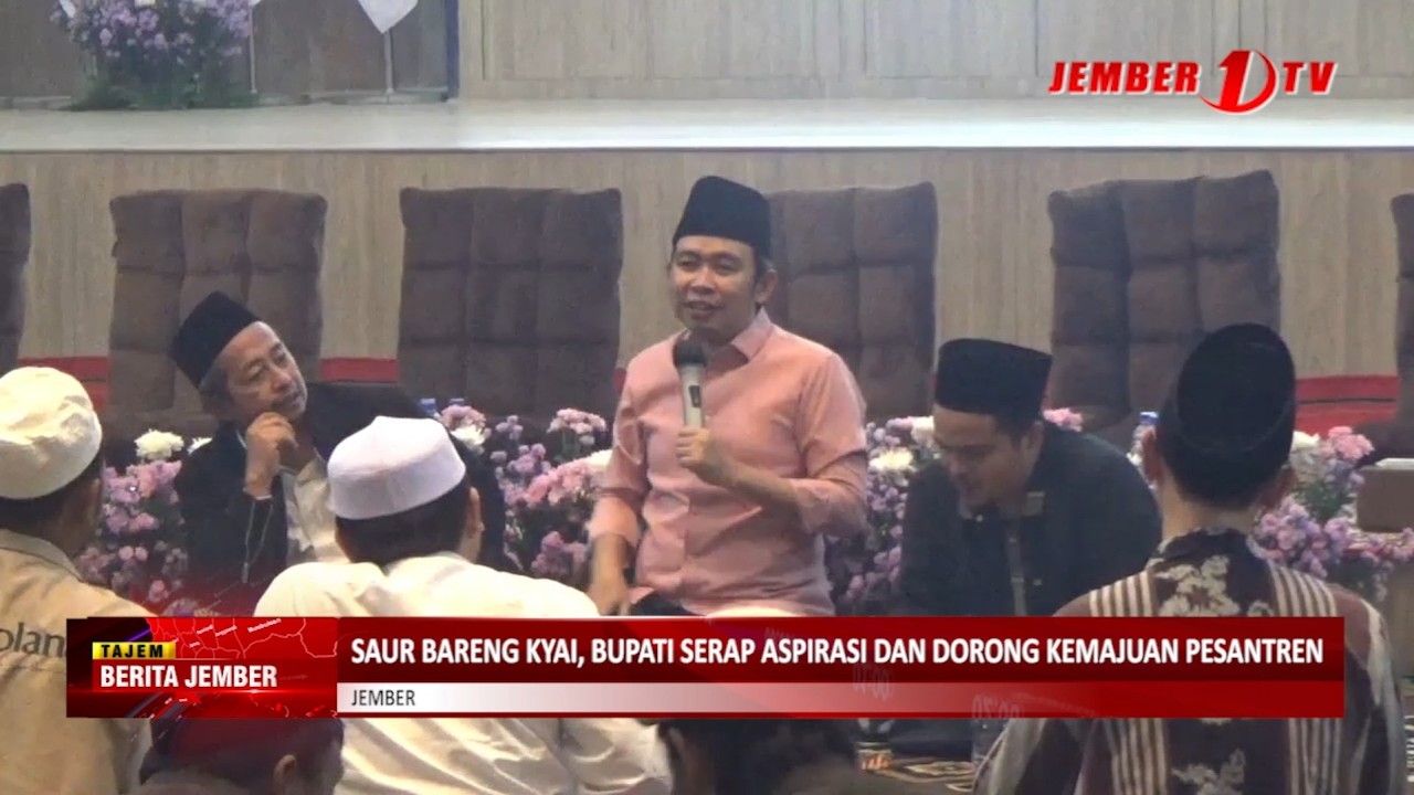 SAUR BARENG KYAI, BUPATI SERAP ASPIRASI DAN DORONG KEMAJUAN PESANTREN