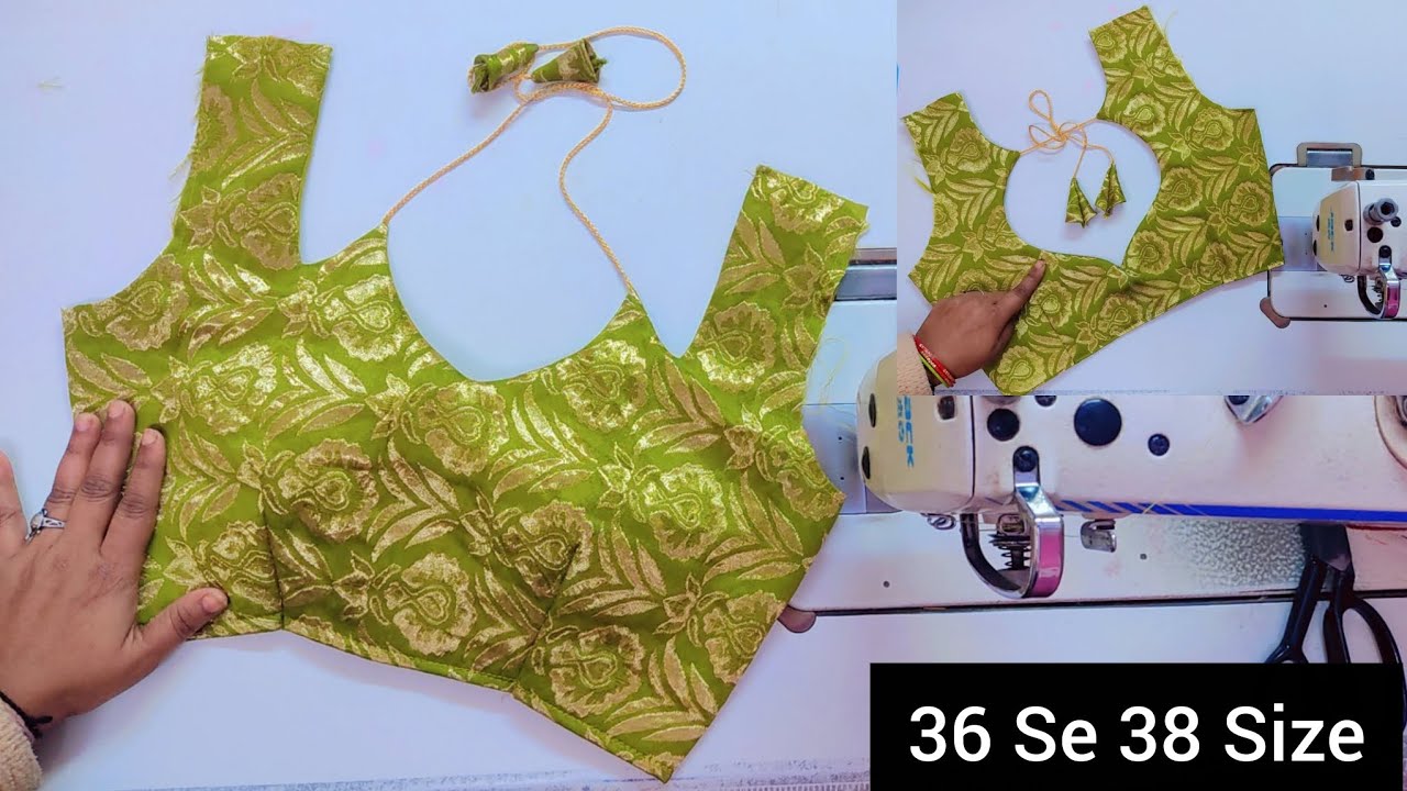 Trending Front Neck Designer Blouse Design Cutting✂️And Stitching || One Tucks Blouse Cutting Method