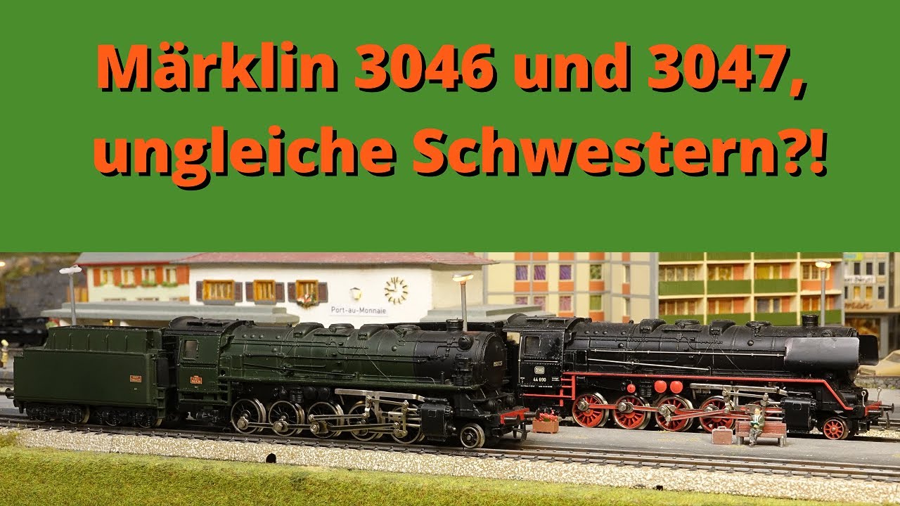 Märklin, eine Bauart, 2 Getriebe ?!, 3046 und 3047, Güterzugdampfloks mit eigenem Charakter.