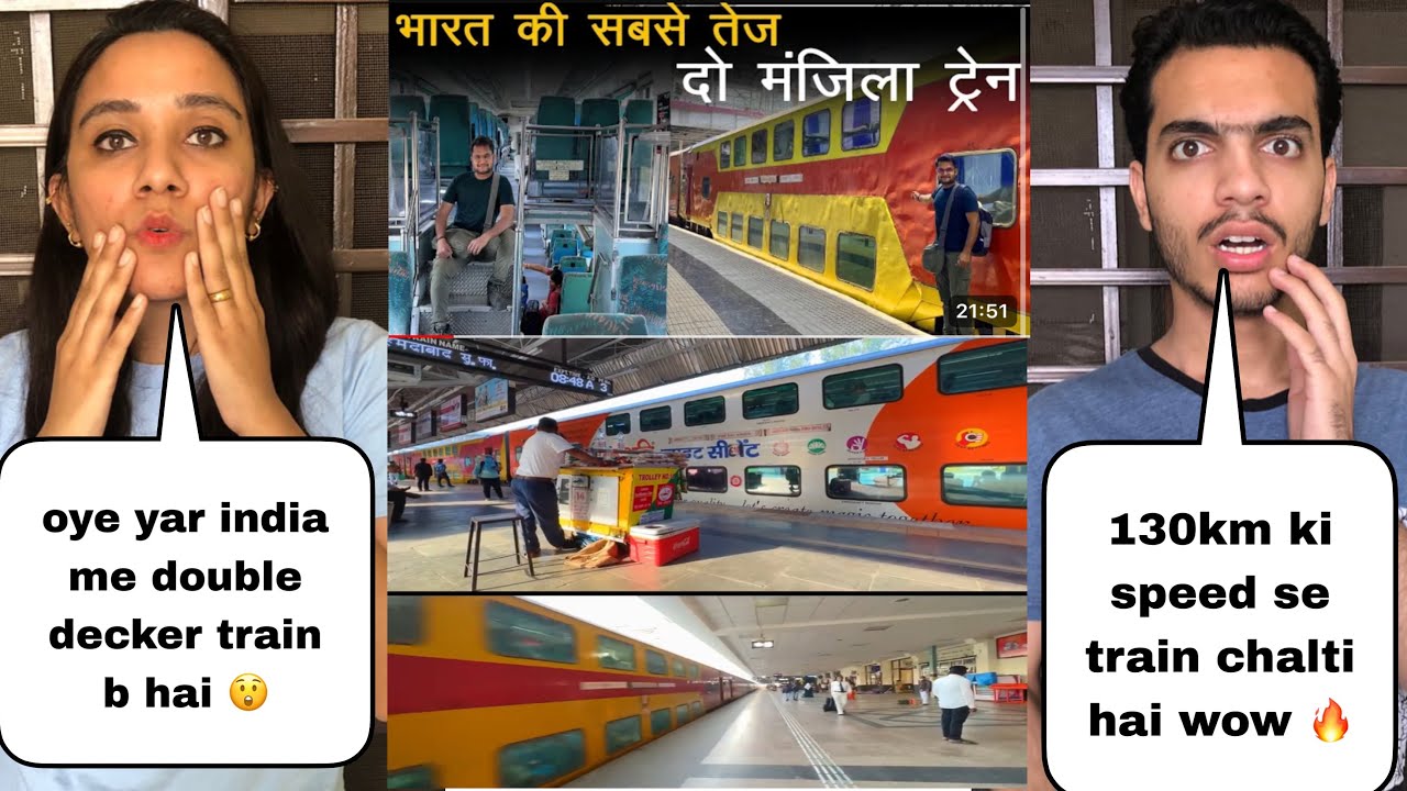 Indian First Double Decker Train Travel 😲 | Pakistani Reaction | Magisco