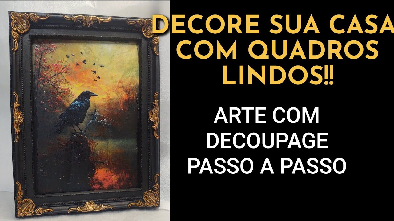 FAÇA ARTESANATO COM DECOUPAGE/ Rápido e Fácil 