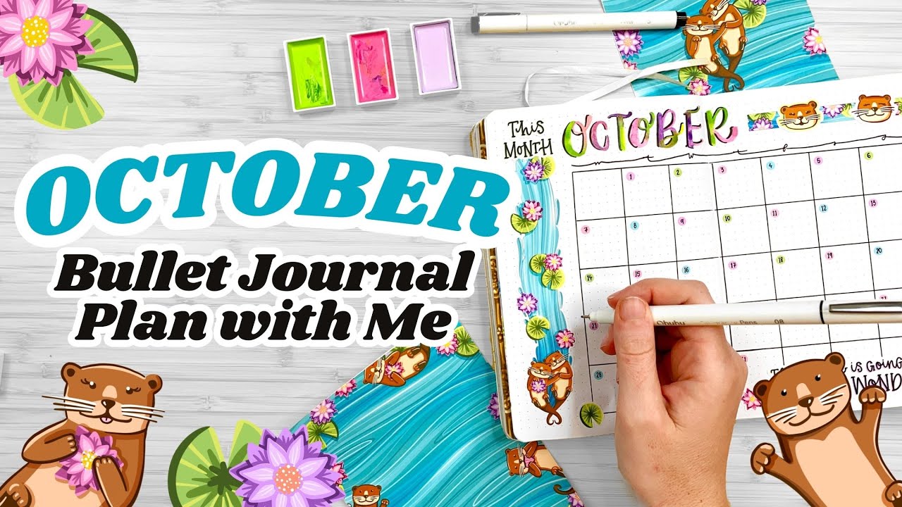 Октябрь 2024: ПЛАНИРУЙТЕ СО МНОЙ! 💓 Оформление Bullet Journal в стиле выдры
