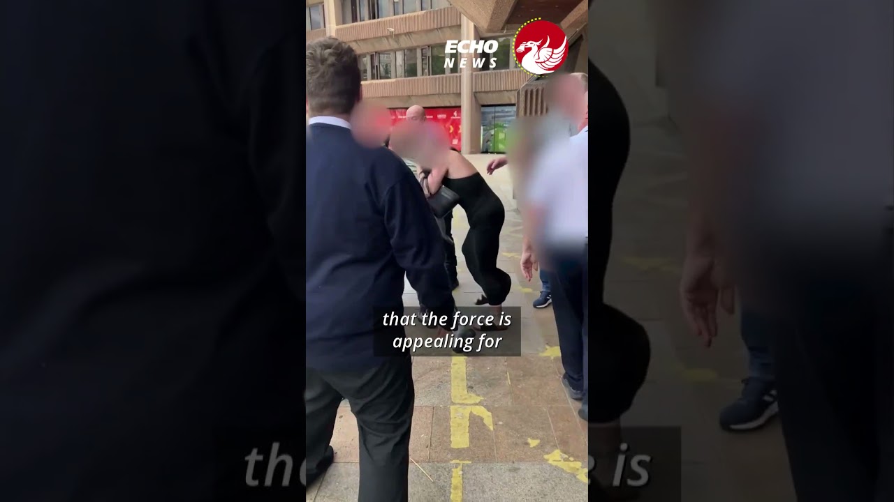Women brawl outside court with one ragged by the hair as staff try to stop them