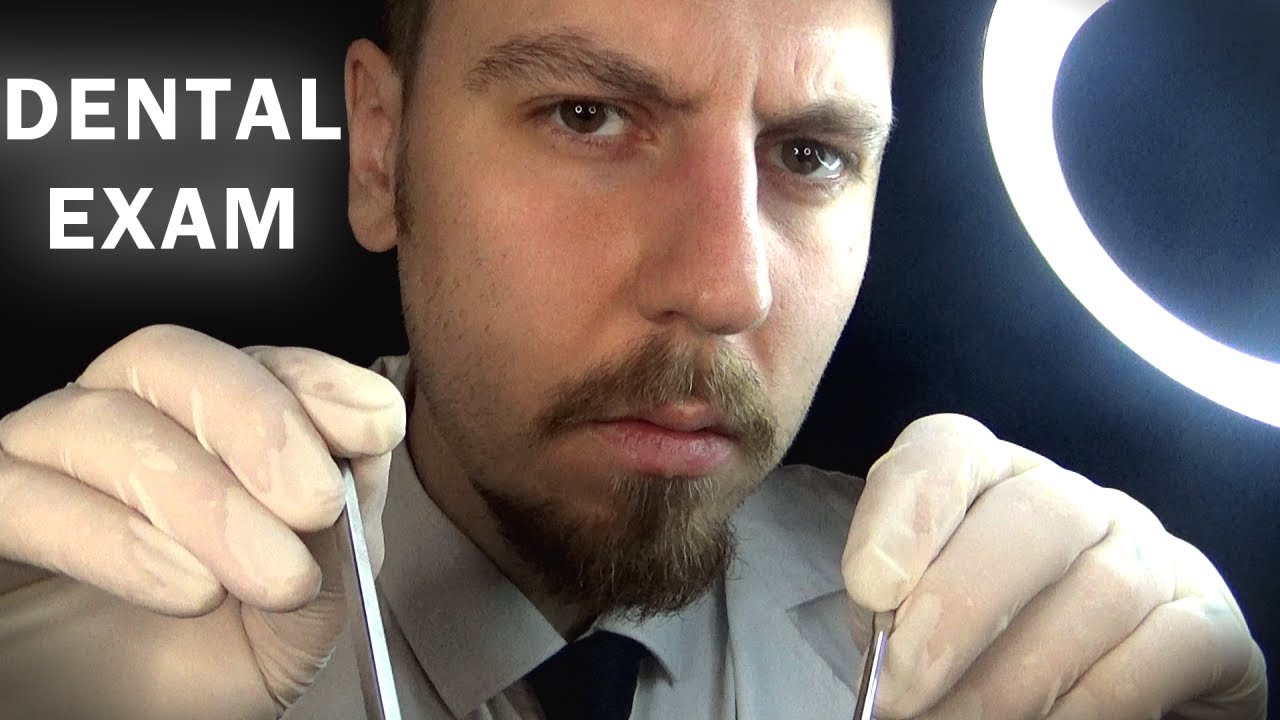 ASMR Dental Exam Check Up Tooth Cleaning