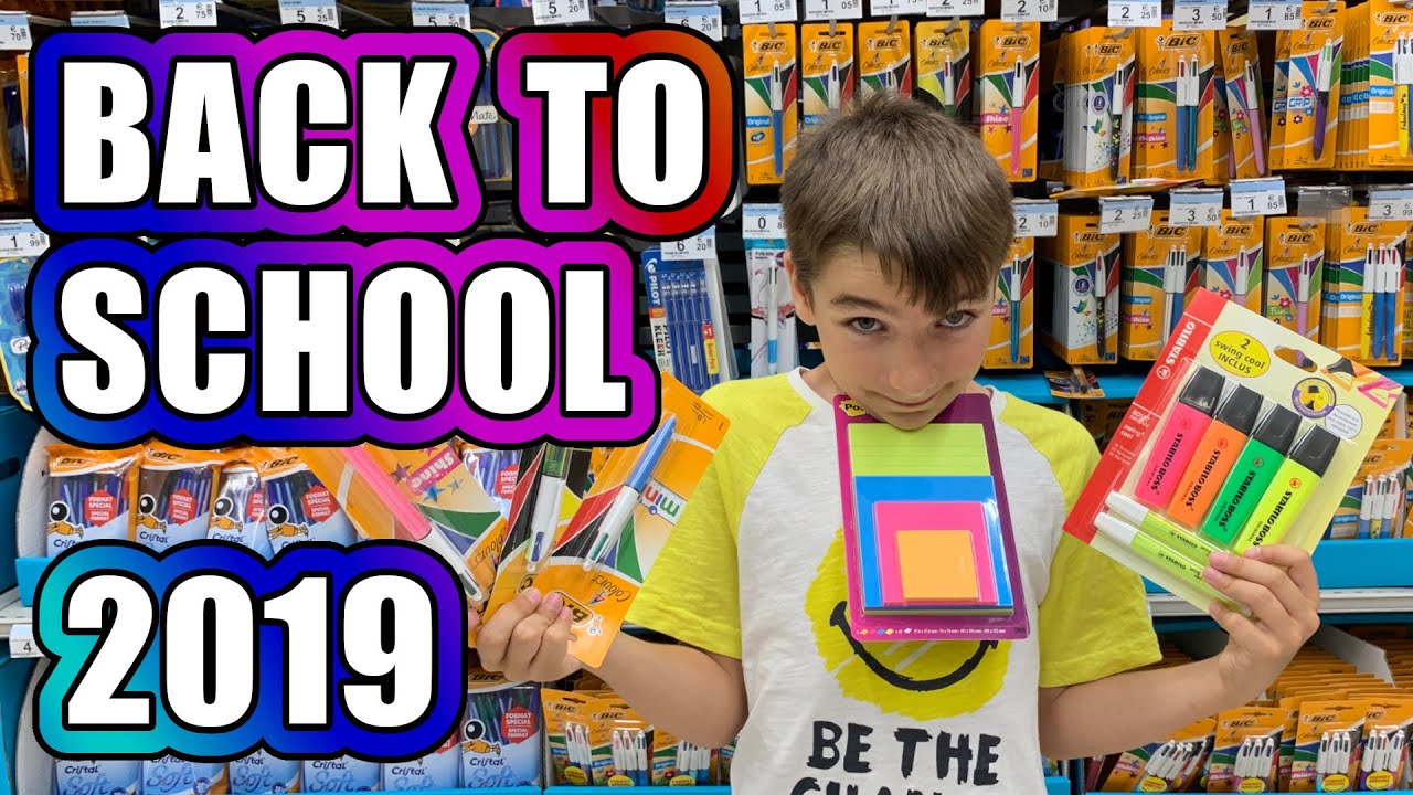 BACK TO SCHOOL 2019 de CORENTIN   Achat des fournitures scolaires   #kidstudiotest