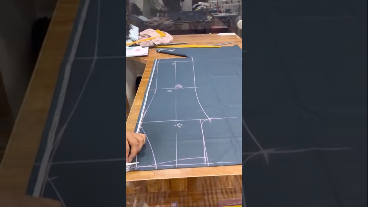 Bell bottom pant cutting 