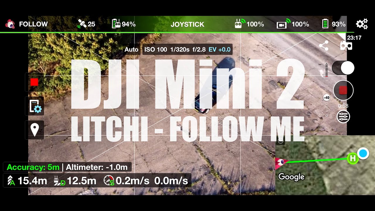 DJI Mini 2 - Litchi App & Follow Me mode