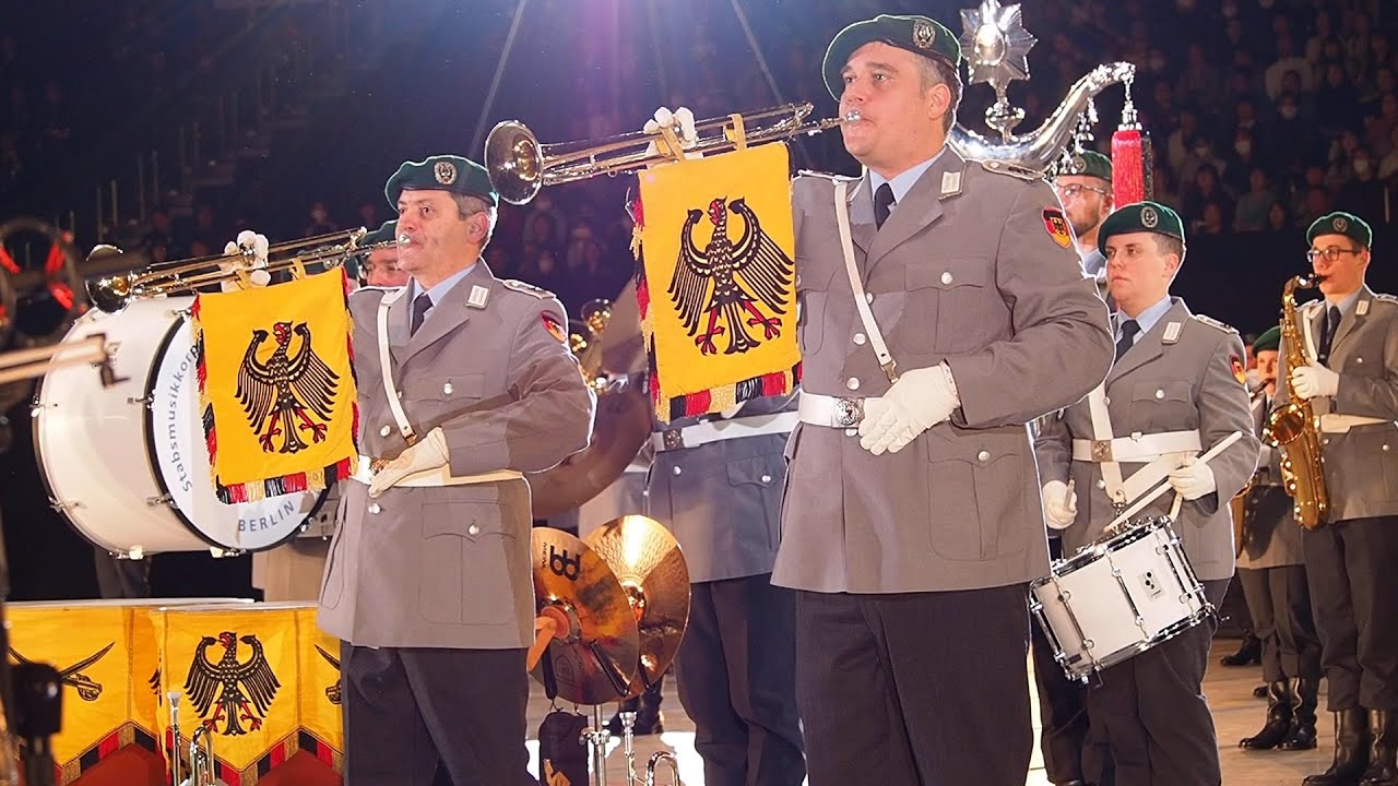 【自衛隊音楽まつり】プレゼンティア・マーチ / ヨルク軍団行進曲 / 十字軍ファンファーレ / ベルリンの風 ードイツ連邦軍軍楽隊【吹奏楽】