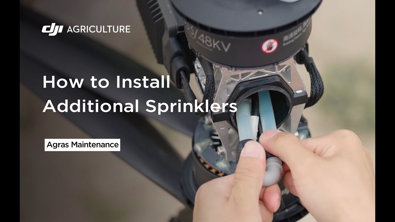 How to Install Additional Sprinklers | Agras Tutorial T50&25