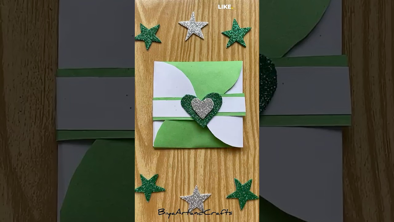 Pakistan Independence Day Craft #art #diy #shorts #shortvideo #viral #trending