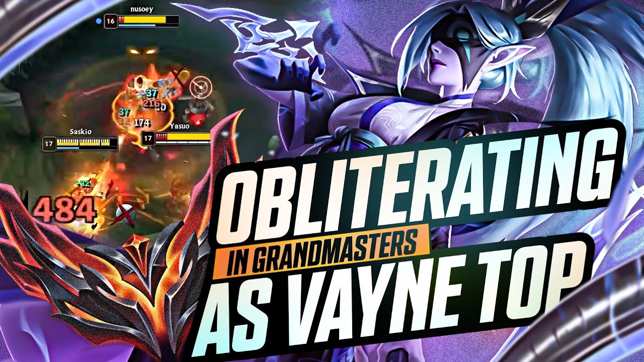 WHY VAYNE TOP BREAKS GRANDMASTER ELO | Saskio