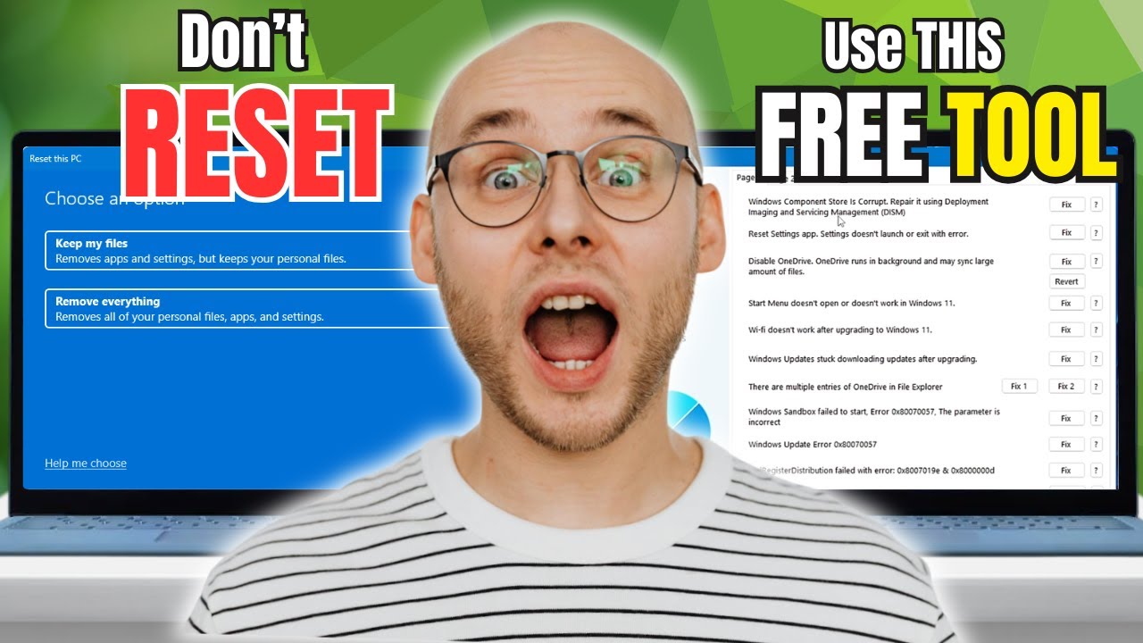⚠️ Don’t RESET Your PC! Use THIS FREE Windows Repair Tool Instead 🔧
