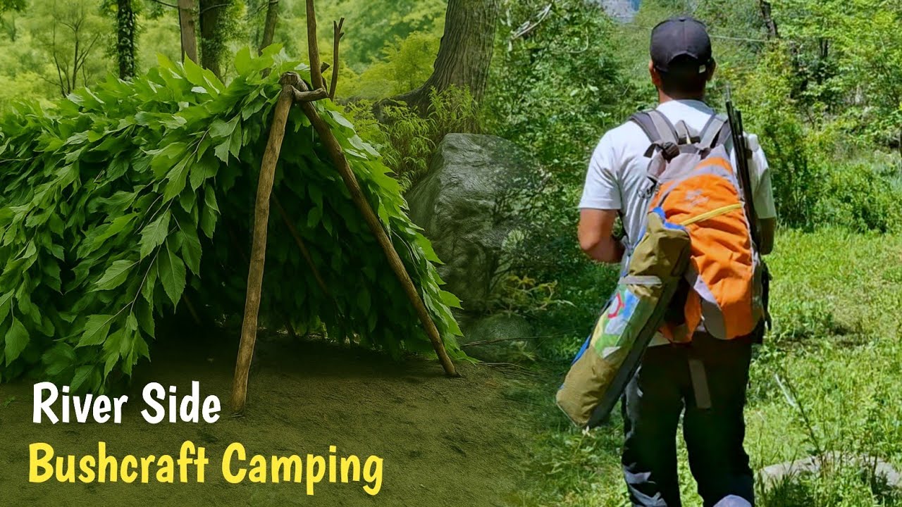 I built "Stone & Wood House" By River Side | Camping In Himachal Pradesh |
