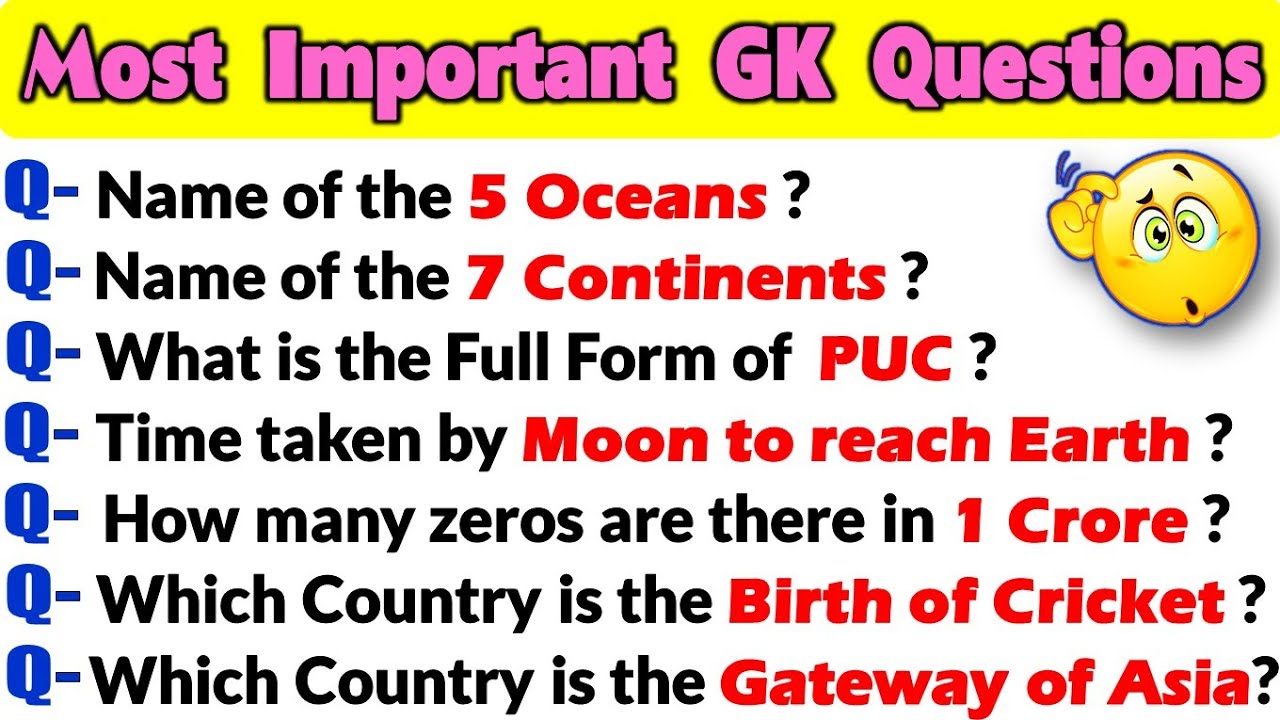 Top 35 GK Question | GK Questions and Answers in English | General knowledge | General Awareness GK