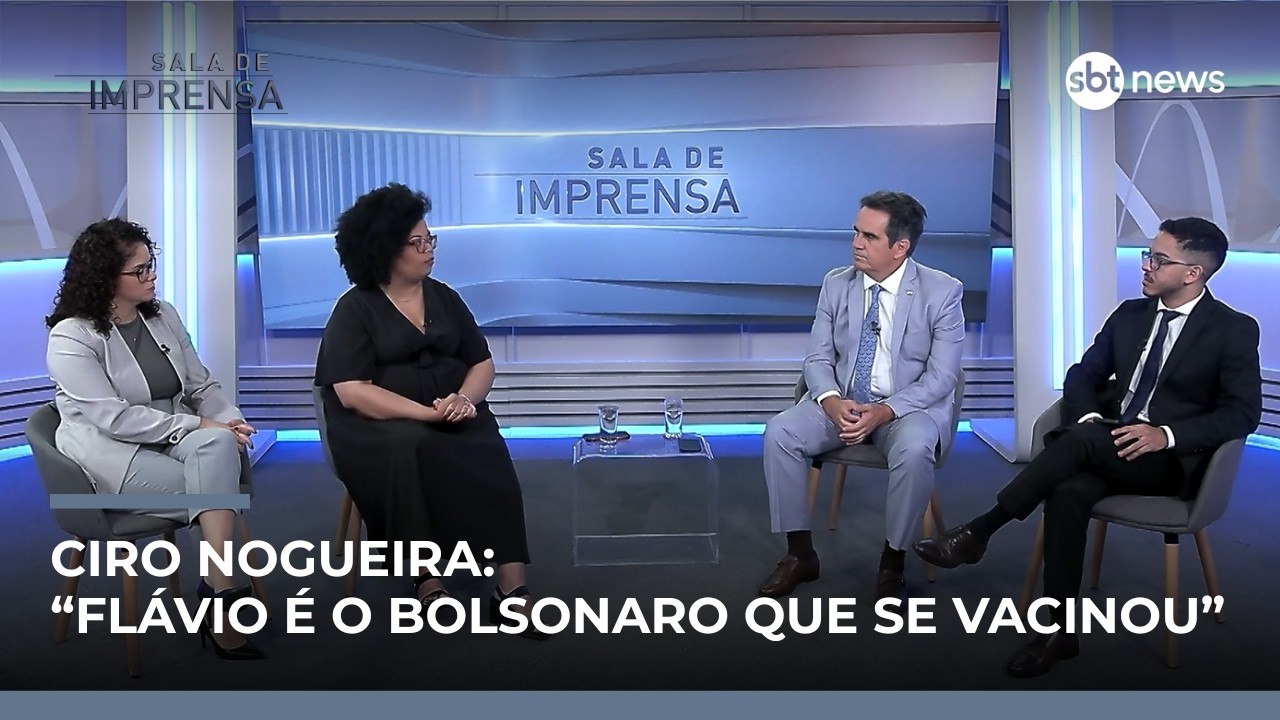 “Flávio é o Bolsonaro que se vacinou”, diz Ciro Nogueira | #SalaDeImprensa