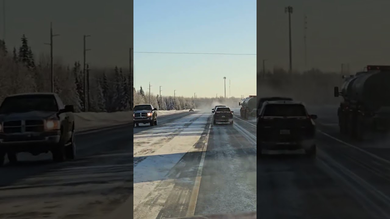 My #adventure to  #Soldotna, #Alaska Nice sunny day drive in the winter time.
