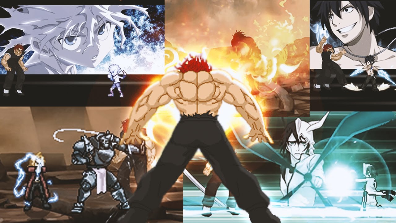 Yujiro Hanma vs Anime Characters! Baki the Grappler vs Jump Ultimate Stars. Anime JUS MUGEN