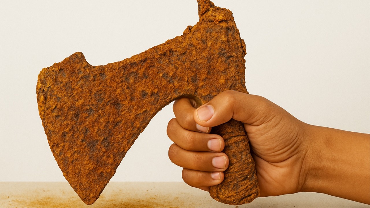 150-Year-Old Rusty AXE Restoration – The Transformation Will Shock You!