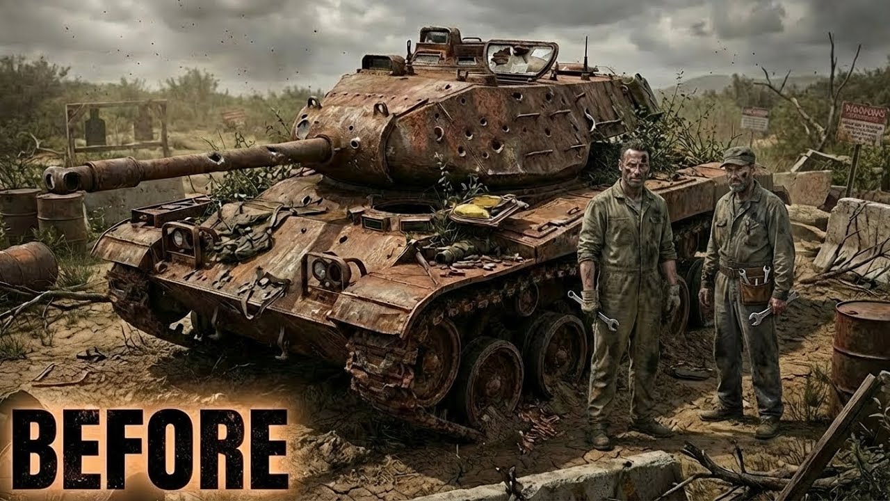 50-Year-Old Military Tank Reborn | ASMR M41 Walker Bulldog Restoration