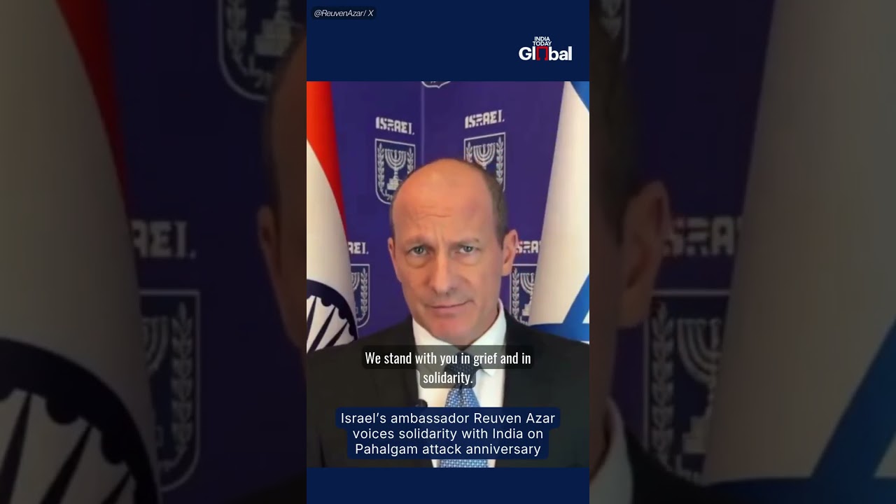 Годовщина теракта в Пахалгаме: Реувен Азар отдает дань уважения жертвам теракта в Пахалгаме #paha...