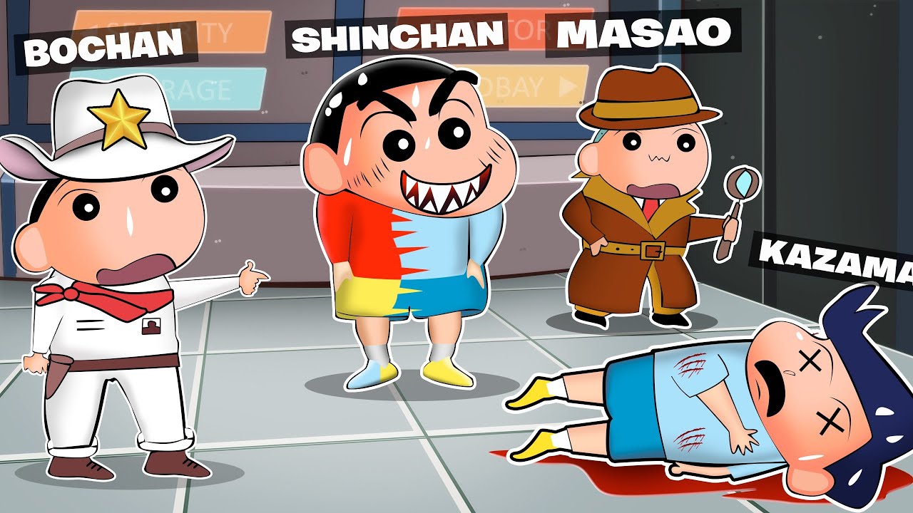 Shinchan Became Shapeshifter And Turned Into Kazama In Super Sus 😱🔥 | Shinchan Playing Among Us 3D 😂